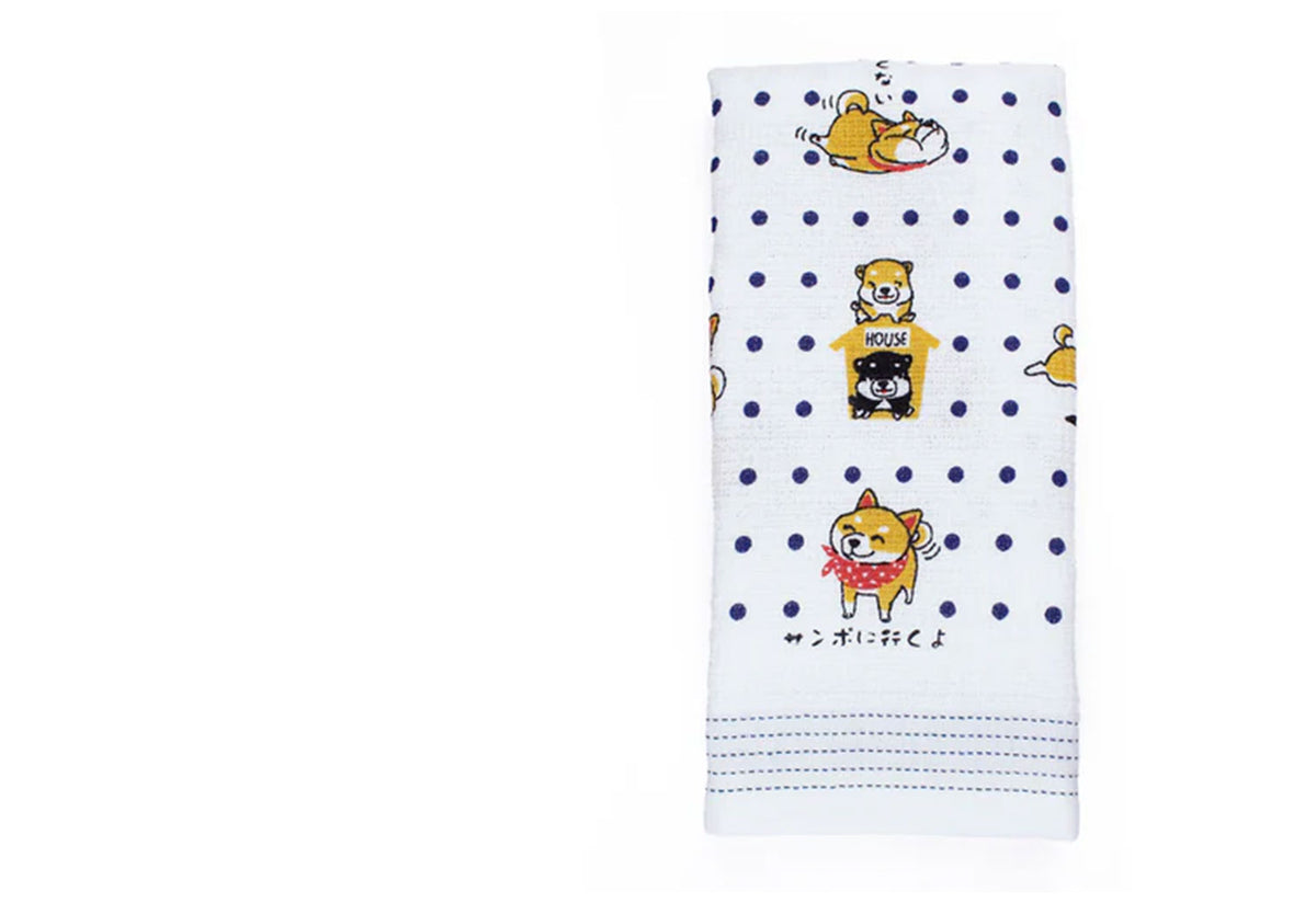 Tenugui Towel | Nuno Shiba Dog, Kenkawai