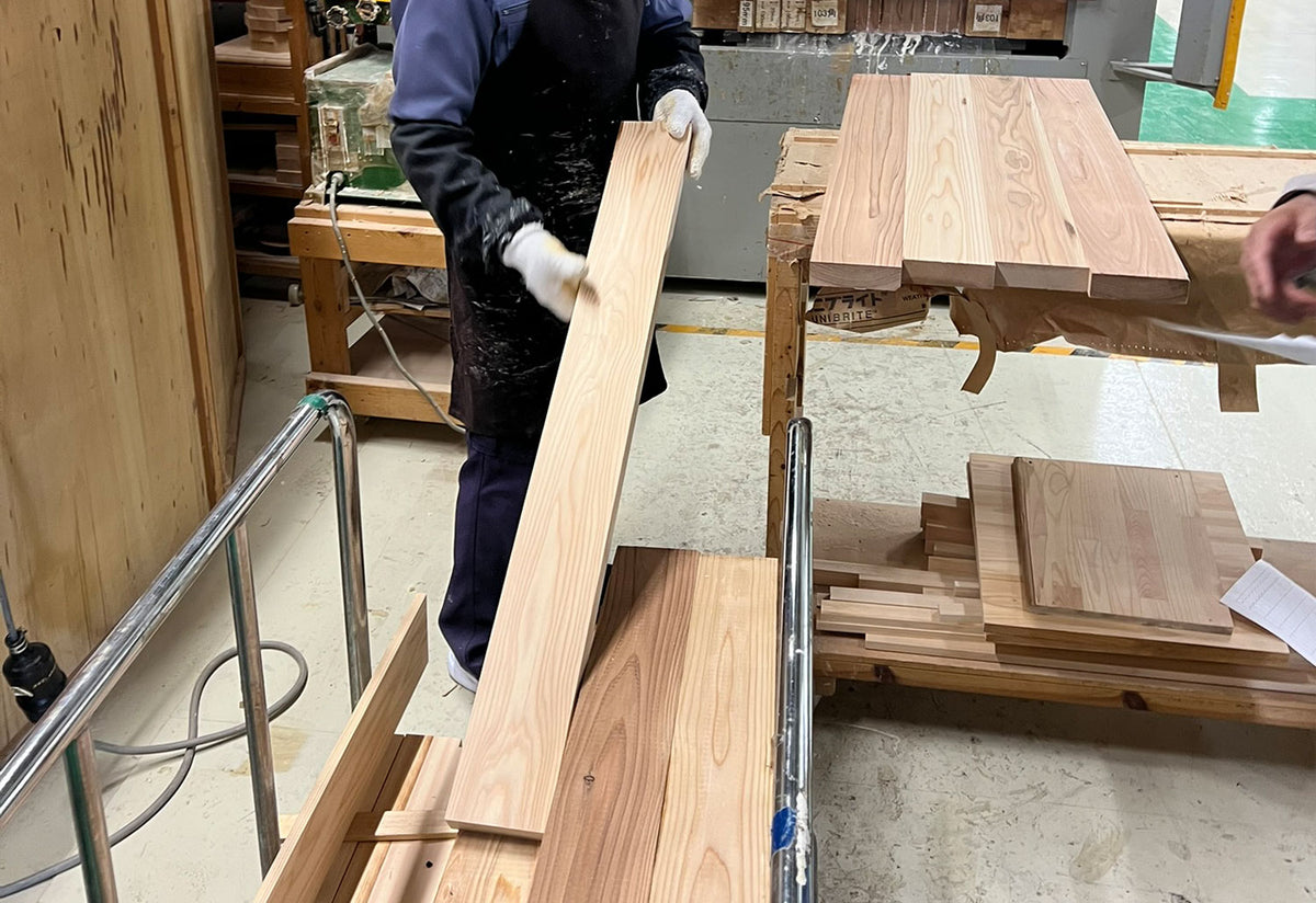 Hinoki Cutting Board with Tray, Kodai