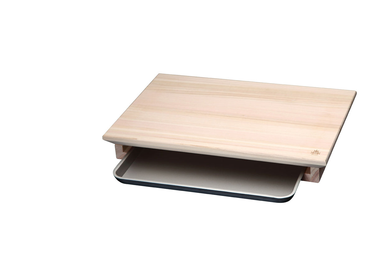 Hinoki Cutting Board with Tray, Kodai