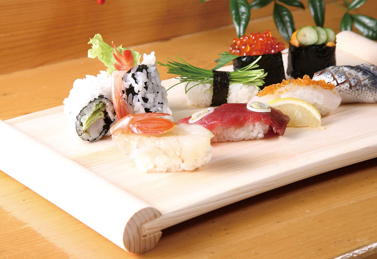 Hinoki Sushi Serving Tray, Kodai