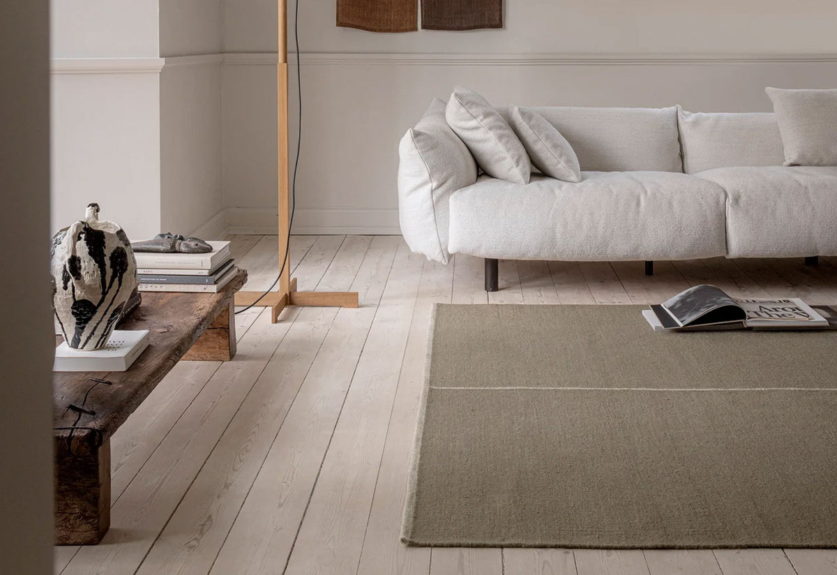 Twin Sabi Rug, Urd moll gundermann, Linie design