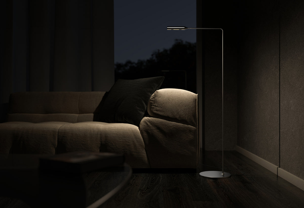 Flo Floor Lamp, Foster and partners, Lumina italia