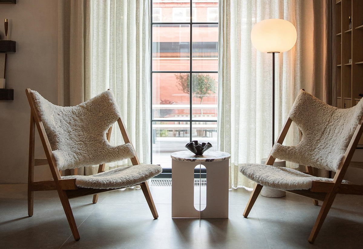 Knitting Chair | Sheepskin, Ib kofod larsen, Audo copenhagen