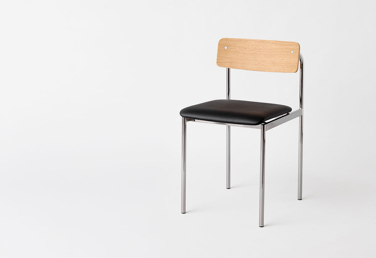 Offset Chair | Upholstered Seat, Moebe