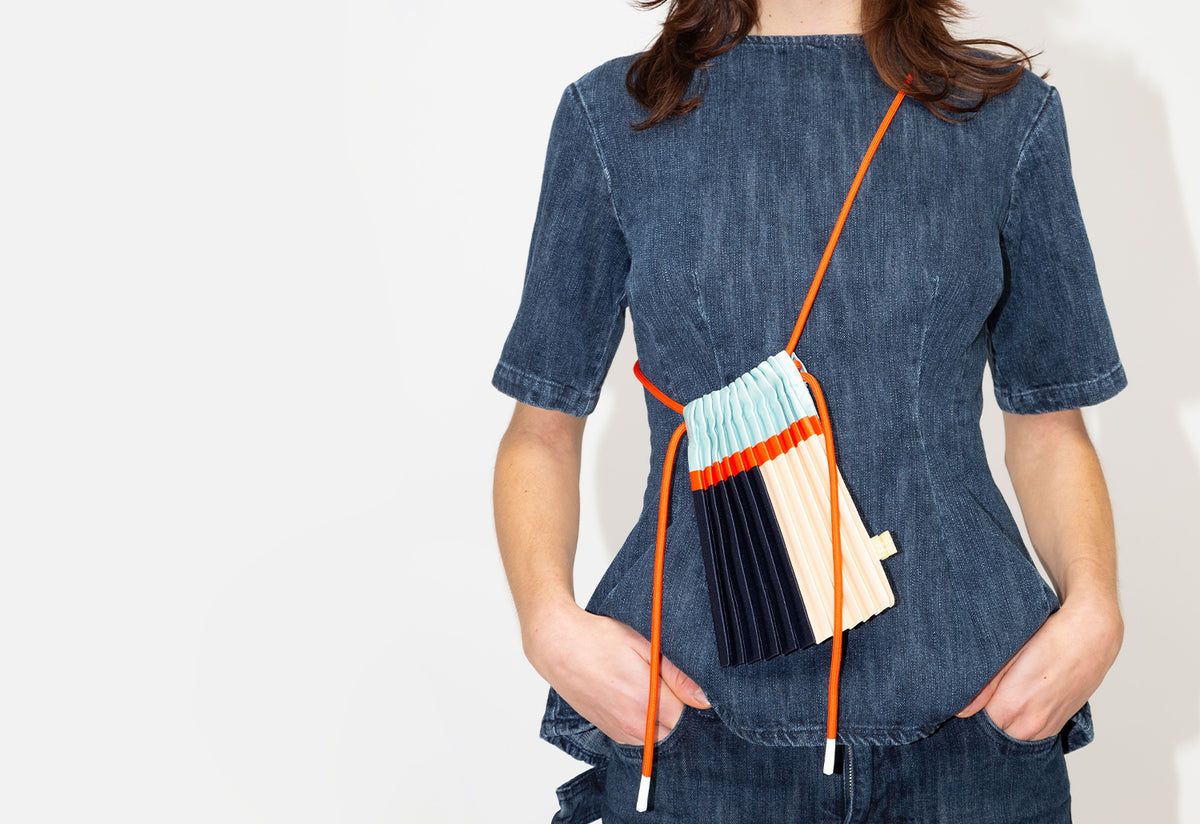 Pleated Mini Bag, Multitudes
