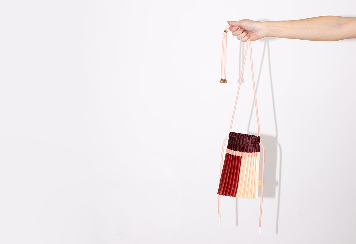 Pleated Mini Bag, Multitudes