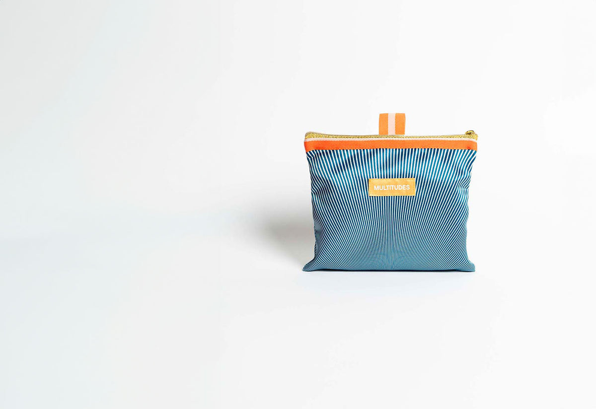Pleated Y Bag with Pochette, Multitudes