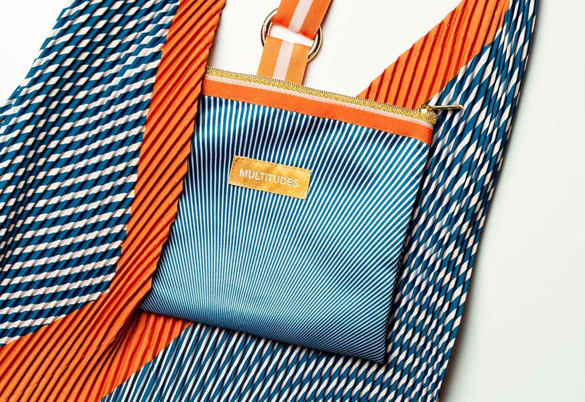 Pleated Y Bag with Pochette, Multitudes