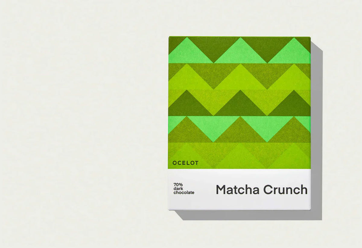 Matcha Crunch Dark Chocolate, Ocelot