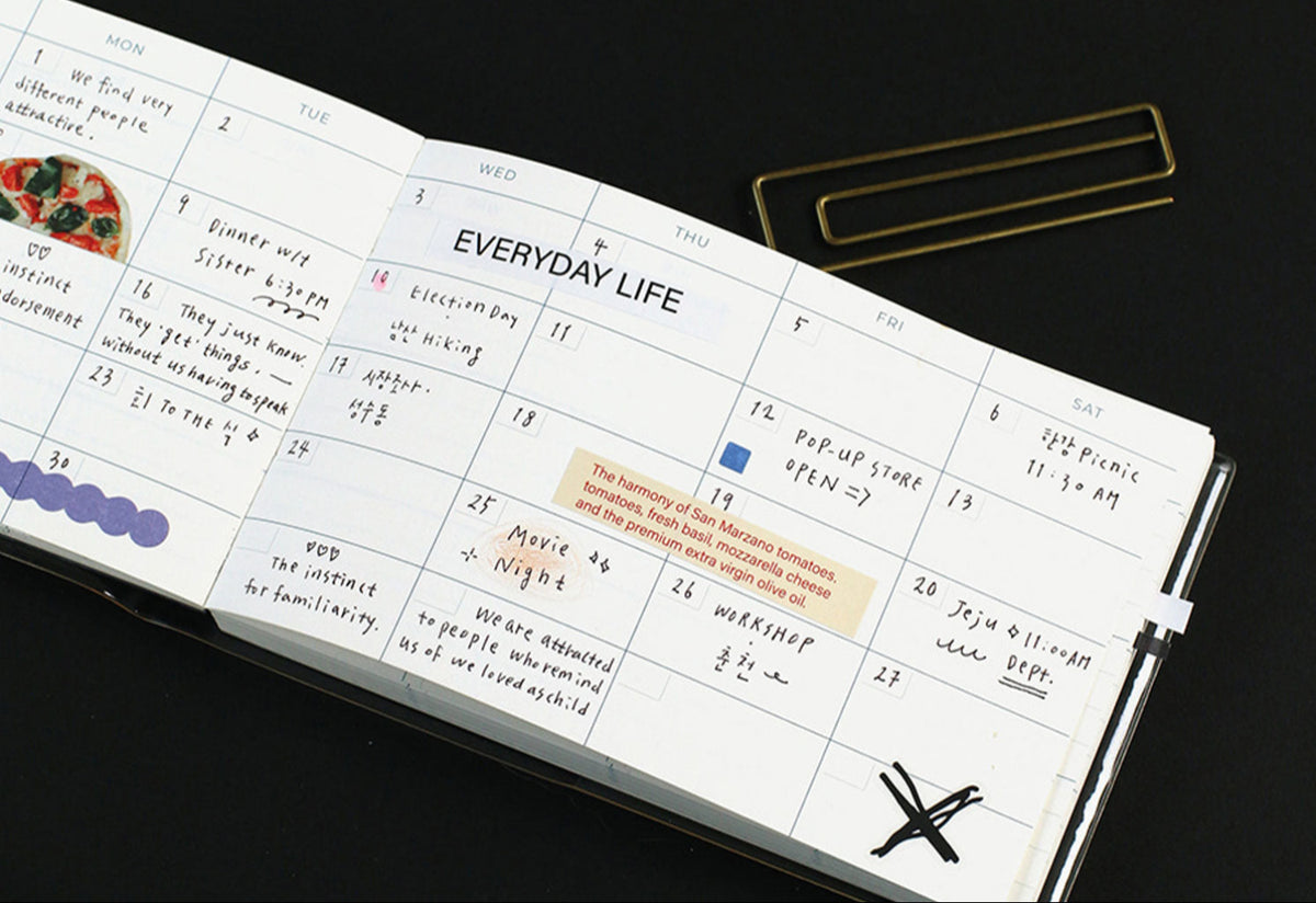 Lists to Live By Daily Weekly Light Planner, Paperian