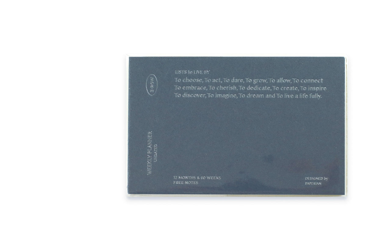 Lists to Live By Daily Weekly Light Planner, Paperian