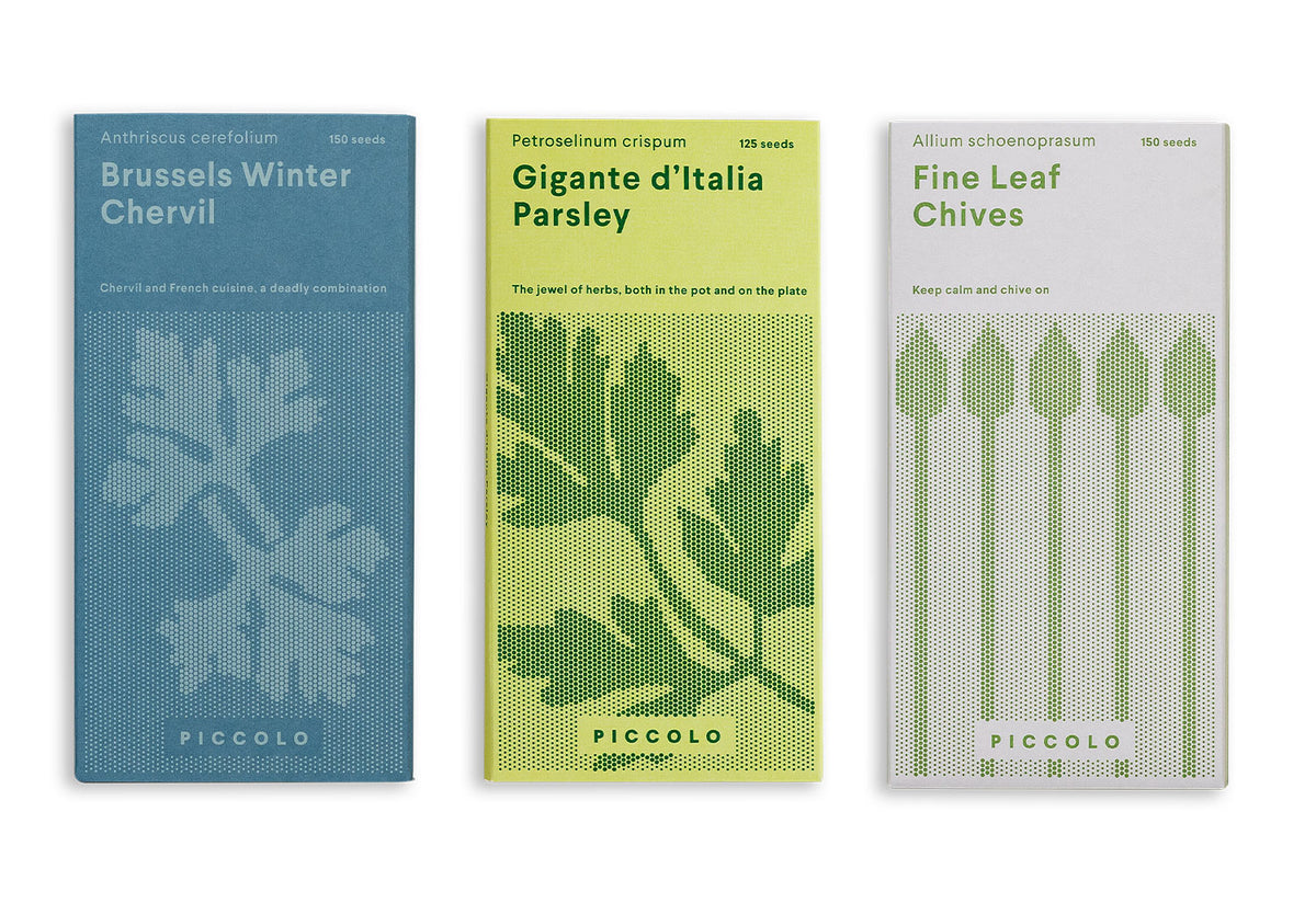 Piccolo Kitchen Herbs Seed Collection, Piccolo