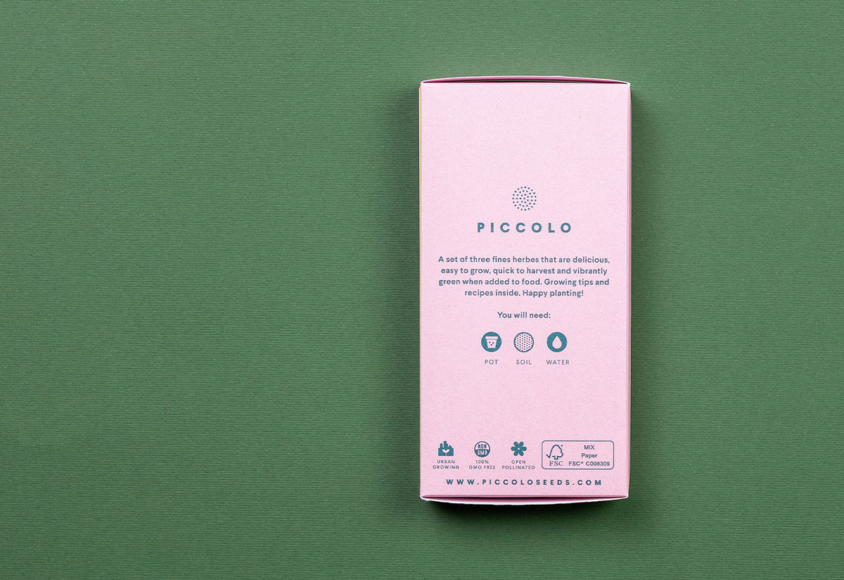 Piccolo Kitchen Herbs Seed Collection, Piccolo