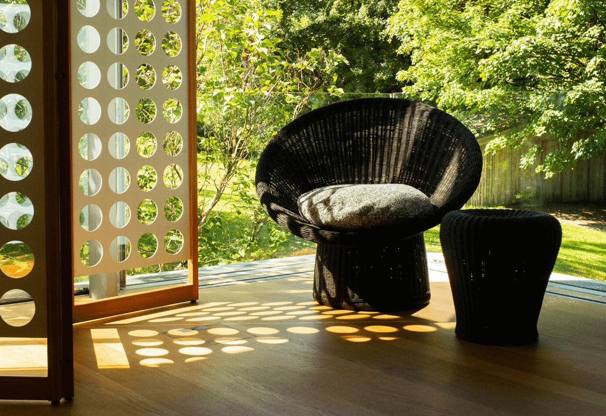 E10 Rattan Lounge Chair, Egon eiermann, Richard lampert