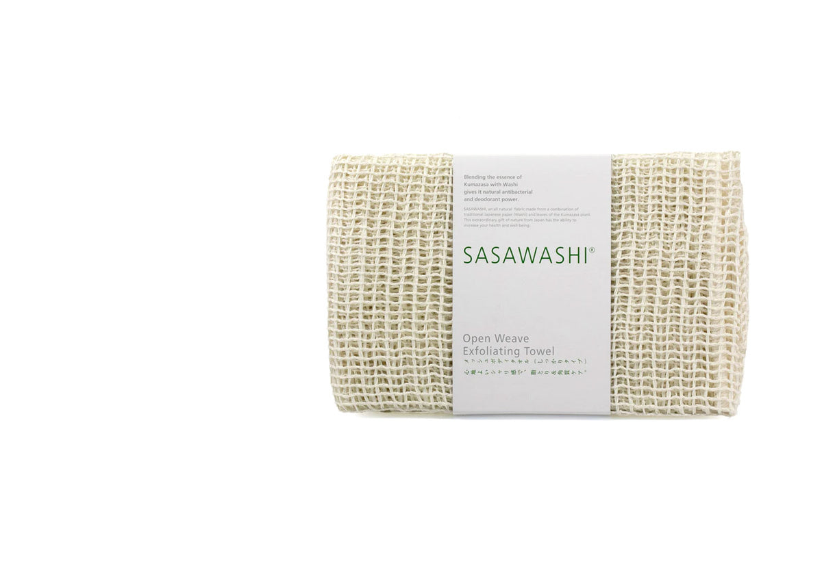 Open Weave Body Scrub Towel, Sasawashi