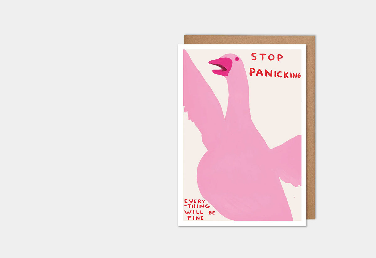 Stop Panicking Card, David shrigley, Shrig shop