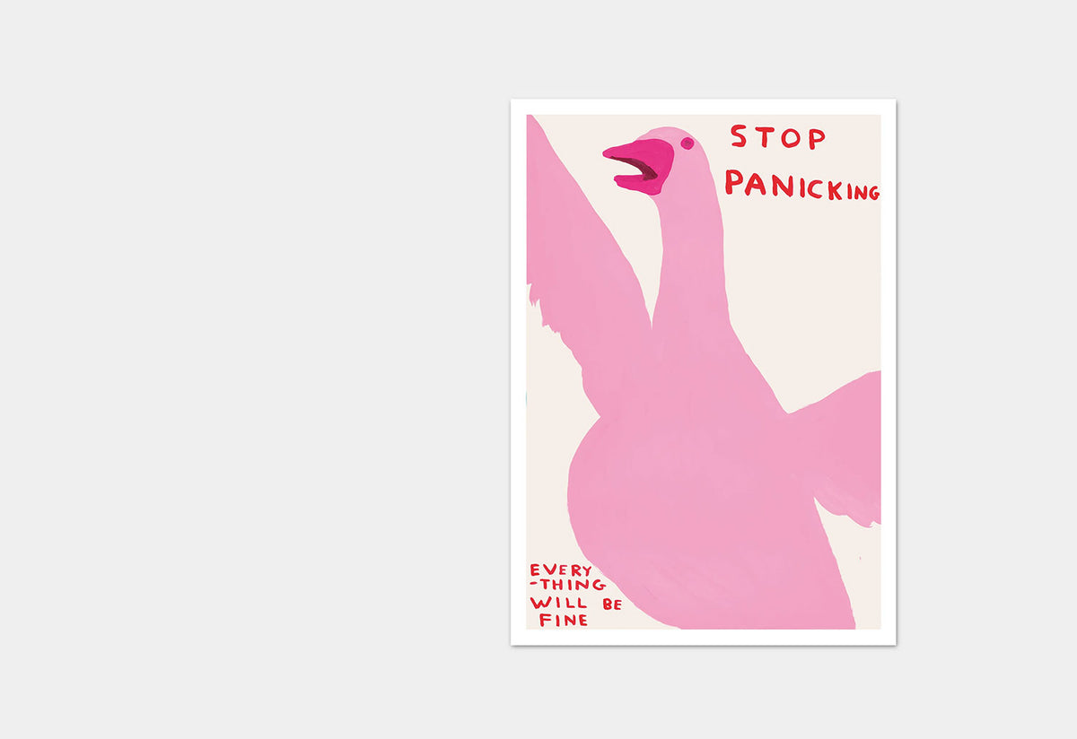 Stop Panicking Card, David shrigley, Shrig shop