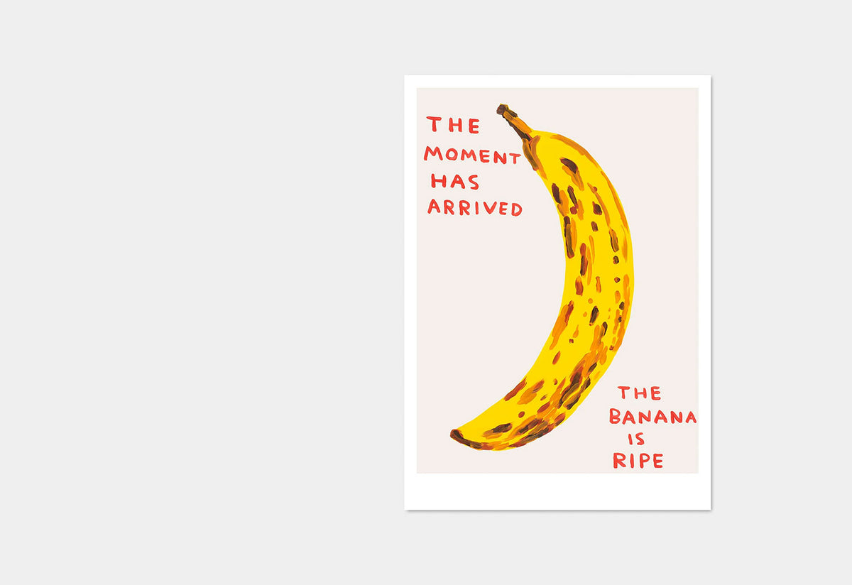 The Moment Has Arrived Postcard, David shrigley, Shrig shop