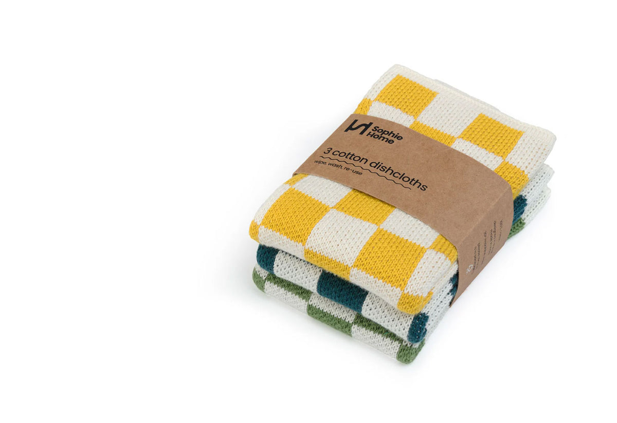 Citrus Check Dishcloths, Sophie home