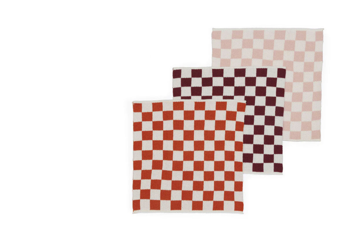 Orange Check Dishcloths, Sophie home