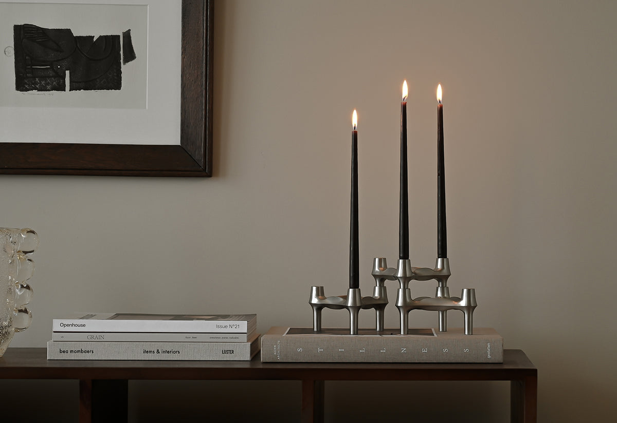 BMF Candle Holder Set, Werner stoff, Stoff nagel