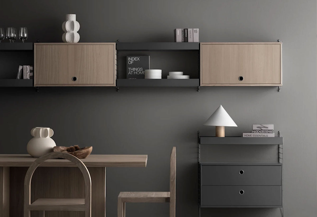 String System | Flip Door Cabinet, Nisse strinning, String