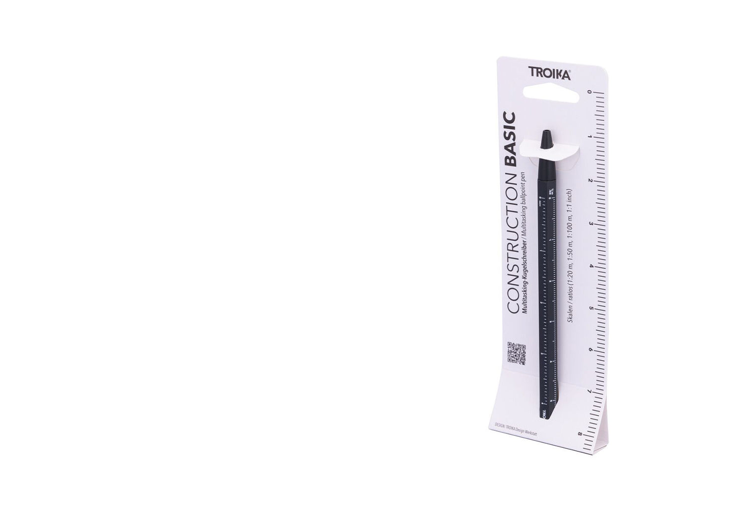 thumbnail image 2 of Troika Multitasking Ballpoint Pen (Small), Centimeter/Inch Ruler, Slotted/Phillips Screwdriver, Stylus (Yellow), Black Lead, Includes 2 Refills, Aluminium/ Brass/Steel, Matte, Yellow 2 of 14