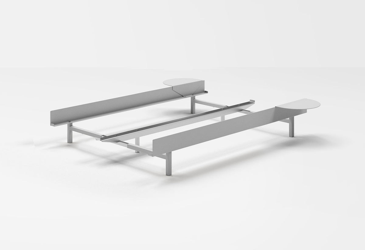 90 - 180cm Bed | Stainless Steel, Moebe
