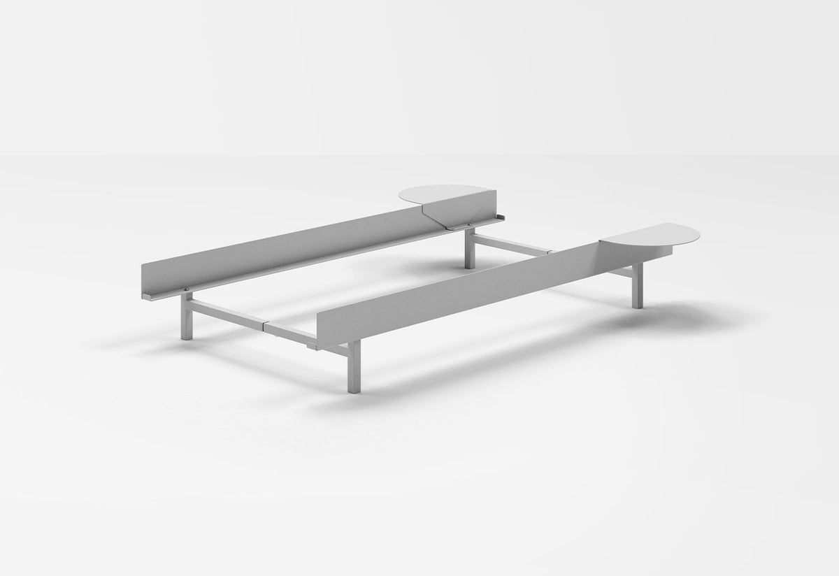 90 - 180cm Bed | Stainless Steel, Moebe