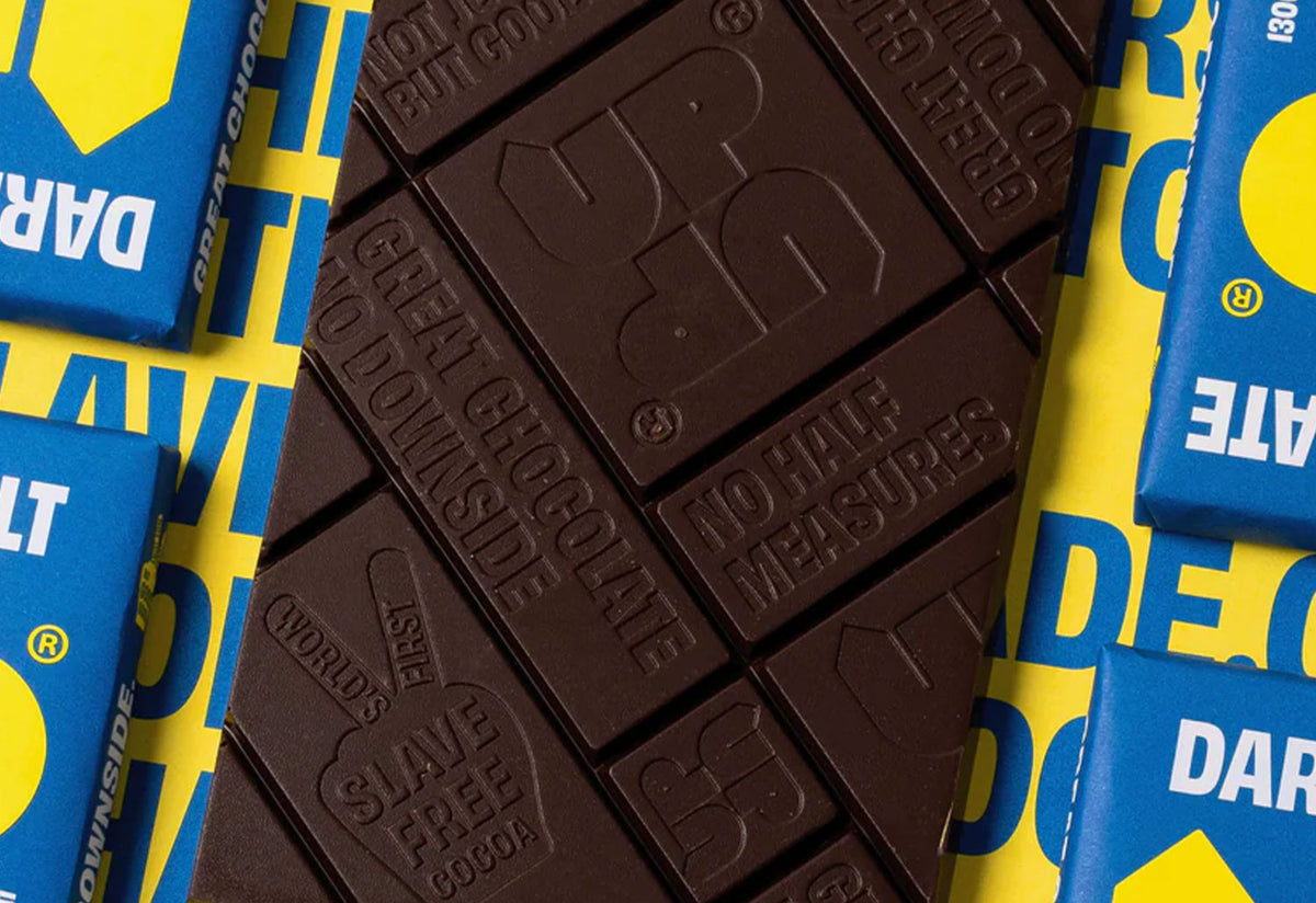 Dark Sea Salt Chocolate Bar, Up-up