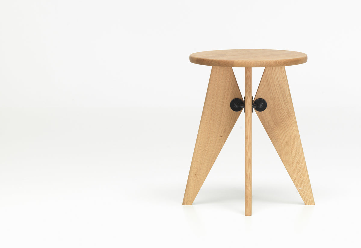 Tabouret Bois, Jean prouve, Vitra