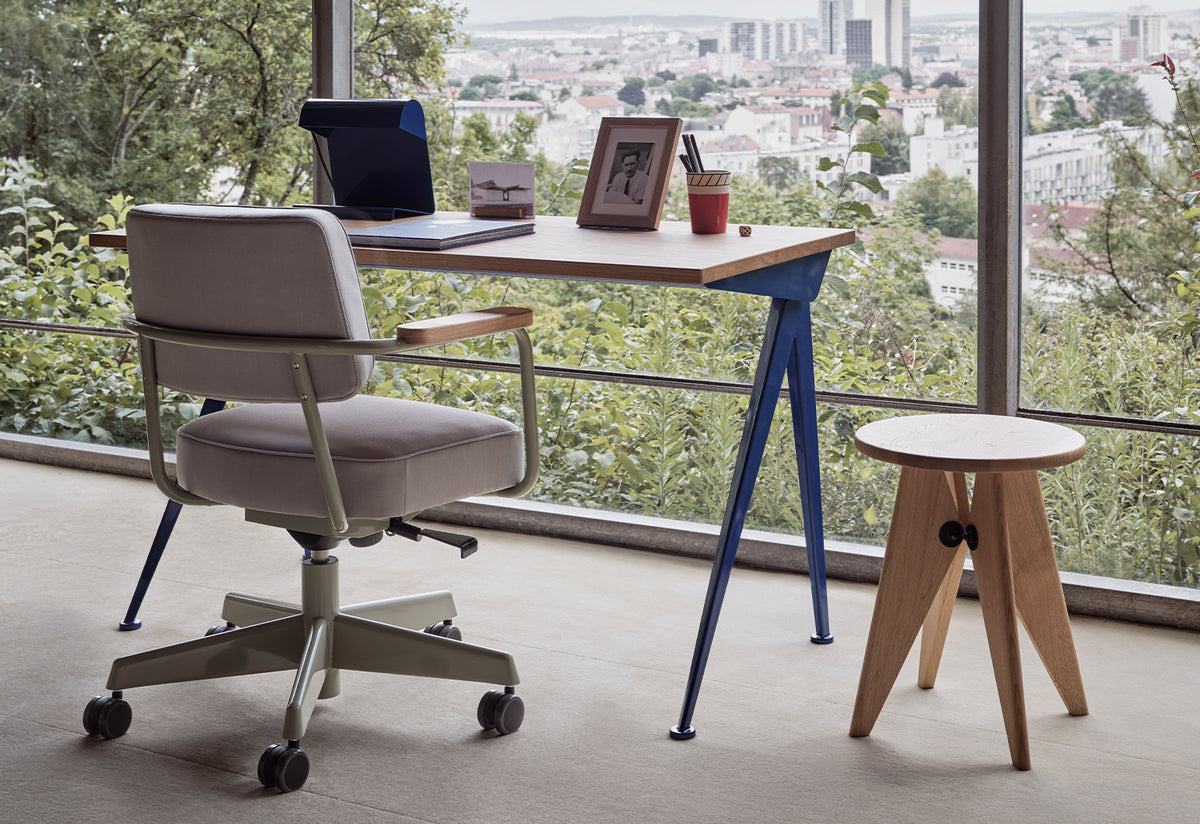 Tabouret Bois, Jean prouve, Vitra