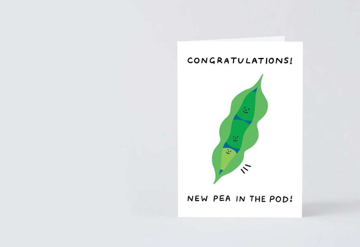 New Pea in the Pod Card, Holly st clair, Wrap magazine