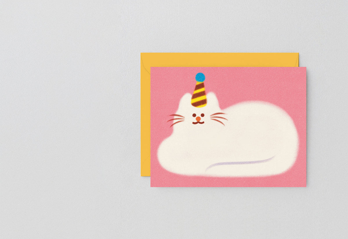 Birthday Cat Card, Zoey kim, Wrap magazine