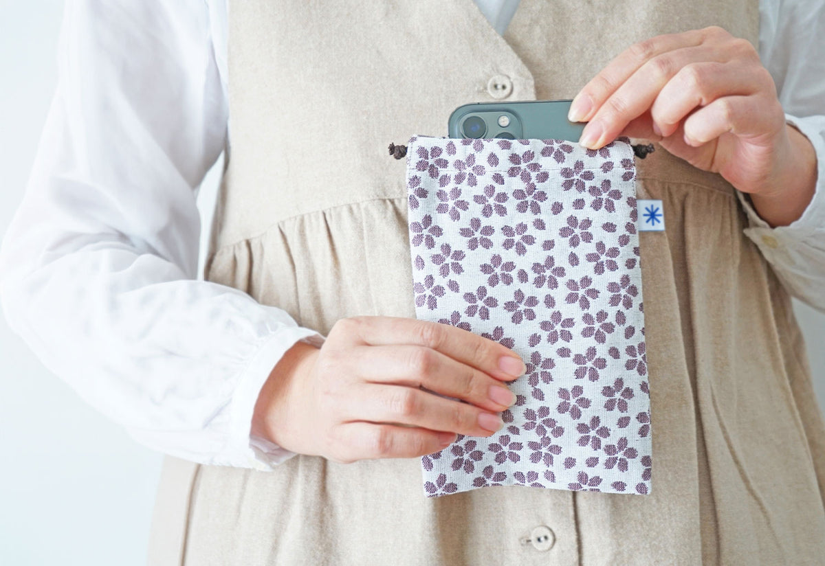 Kinchaku Phone Pouch, Yoneori komon
