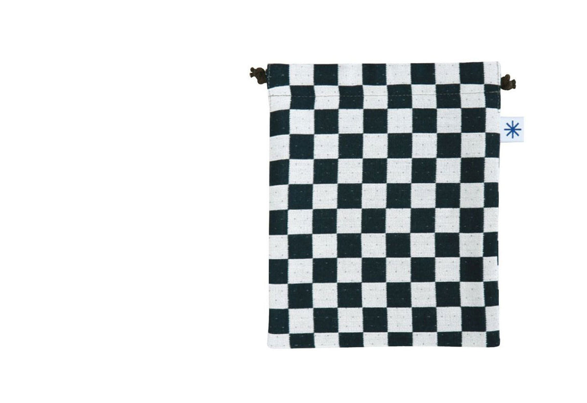 Kinchaku Pouch with Pocket, Yoneori komon