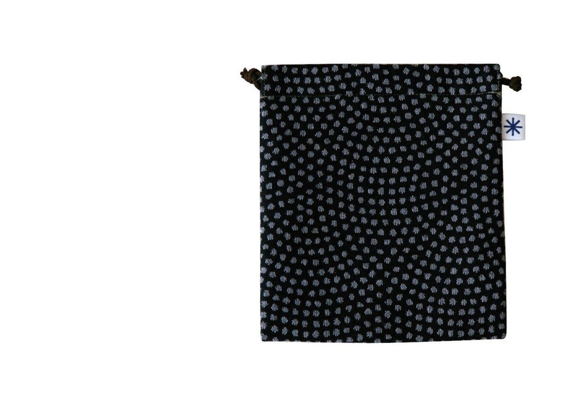 Kinchaku Pouch with Pocket, Yoneori komon