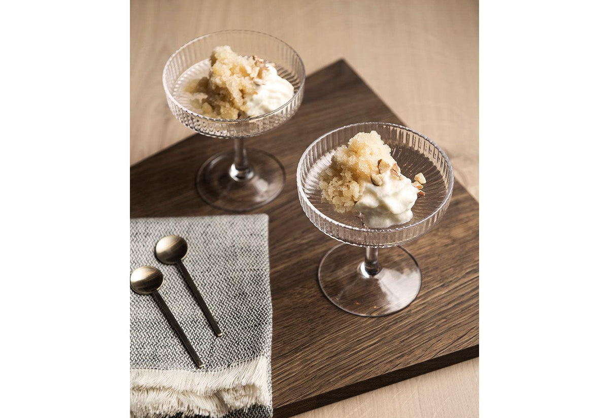 Ripple Champagne Saucer, Set of 2, Ferm living