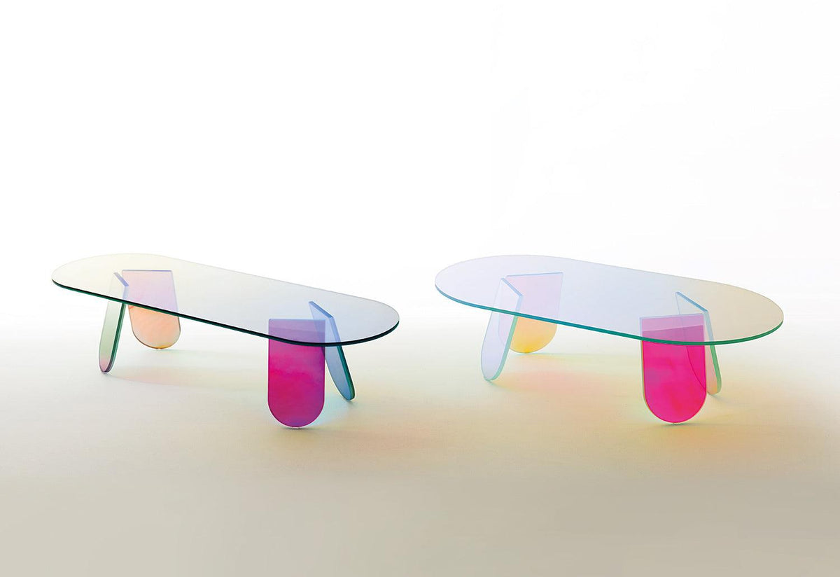 Shimmer Low Tables, Patricia urquiola, Glas italia