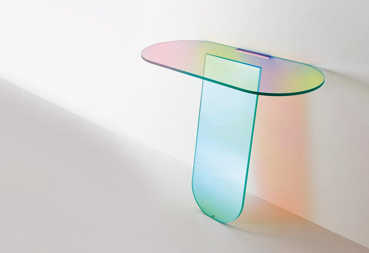 Shimmer Console Table, 2015, Patricia urquiola, Glas italia