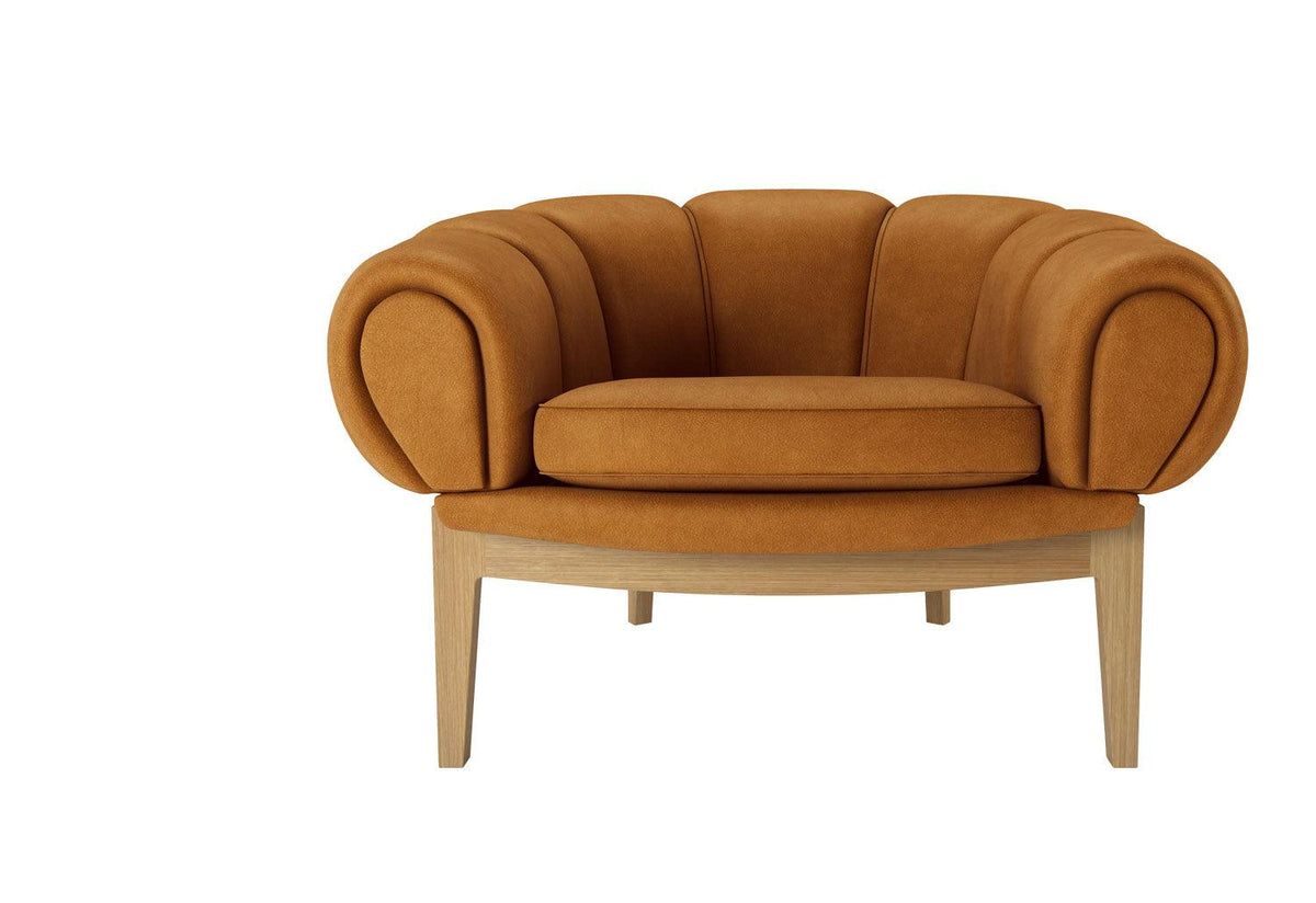 Croissant Lounge Chair, Illum wikkelsø, Gubi