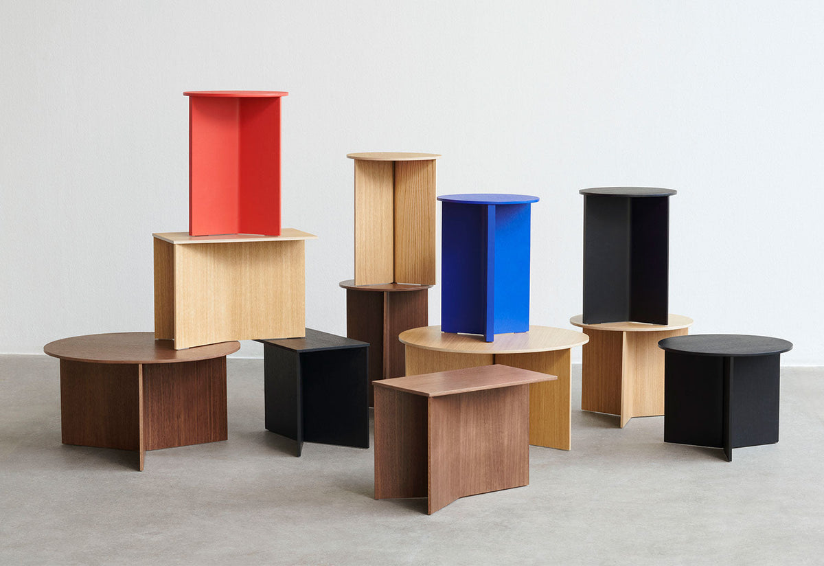 Slit Table Wood | Round, Hay