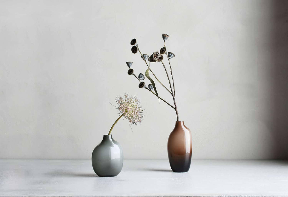 Sacco glass vase, 2019, Kinto
