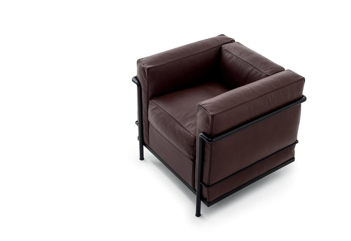 2 Fauteuil Grand Confort | Petit Modèl | Enamel Base, Le corbusier jeanneret perriand, Cassina
