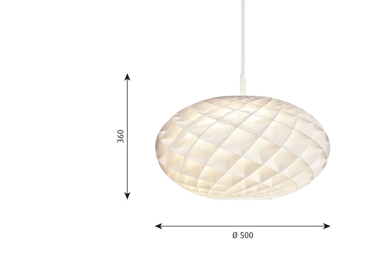 Patera Oval Pendant, Øivind slaatto, Louis poulsen