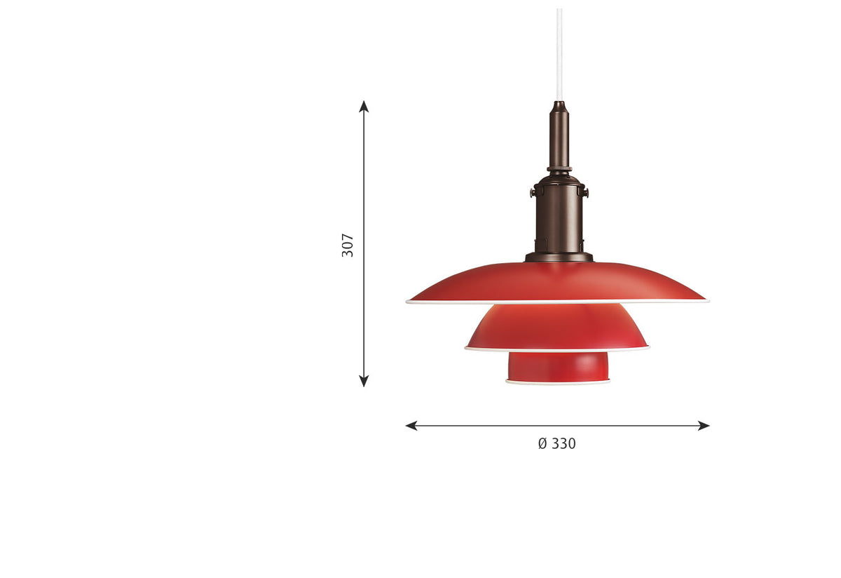 PH 3 1/2-3 Pendant Light, Poul henningsen, Louis poulsen