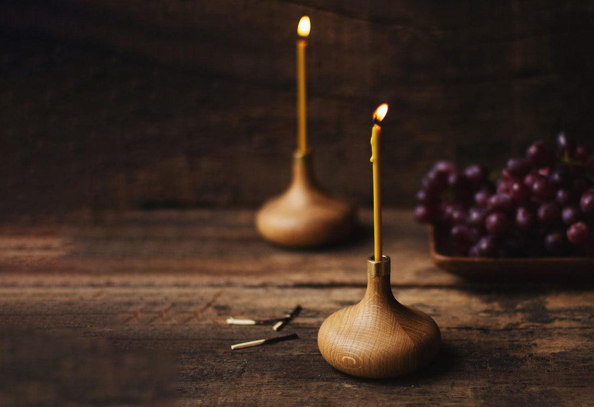Oak Candle Holder, Ovo things