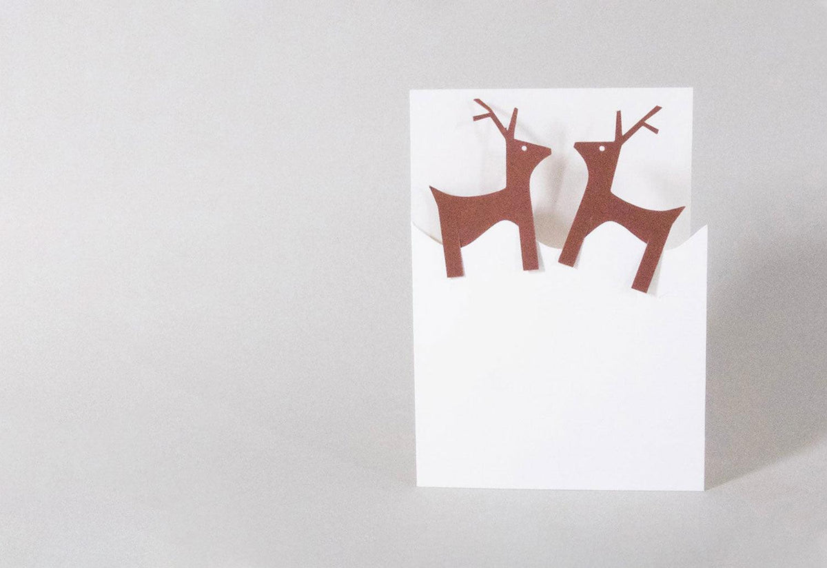 Reindeer Bookmarks Card, Cut and make