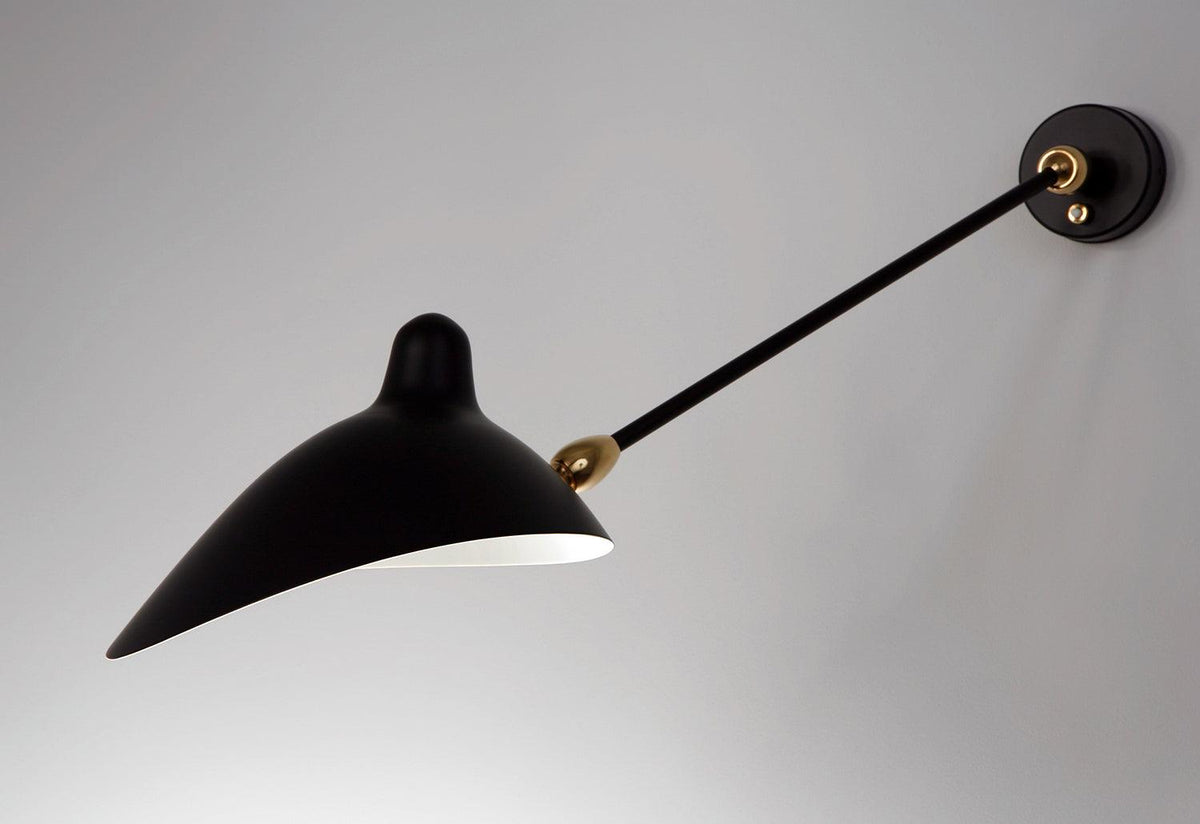 Applique 1 arm two swivels wall/ceiling light, 1958, Serge mouille, Serge mouille editions