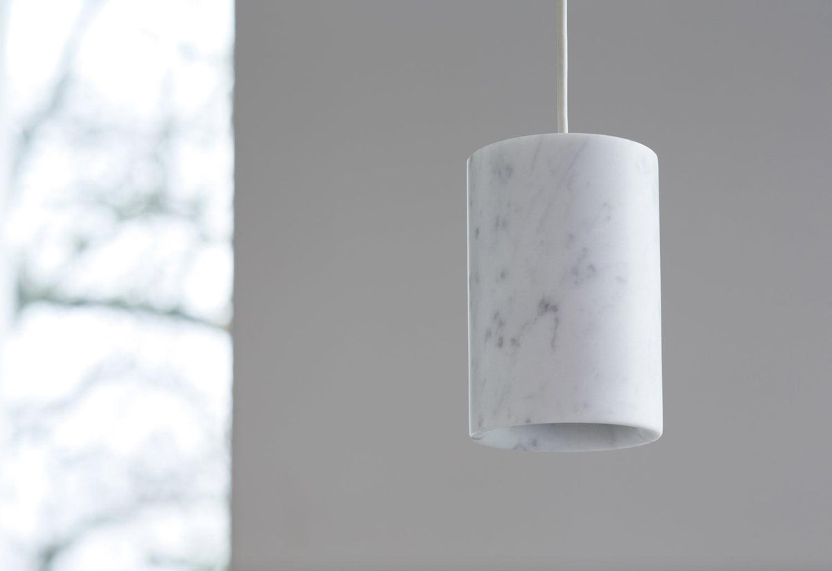 Solid Cylinder Marble Pendant, Terence woodgate, Case furniture